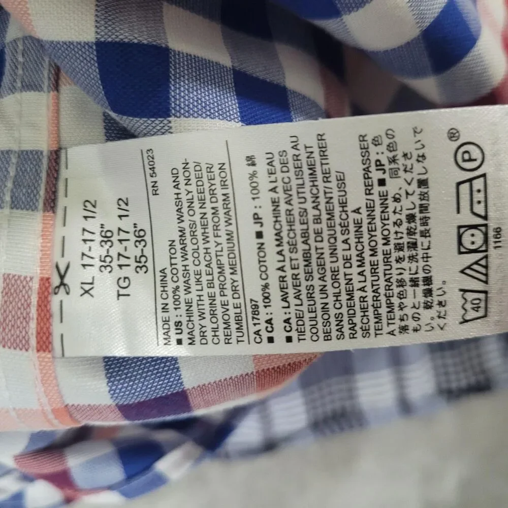 Lot Of 4 Banana Republic Shirt Mens XL Multicolor Check Long Sleeve Button Down